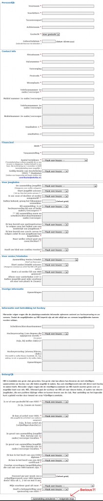 Voorbeeld complex formulier